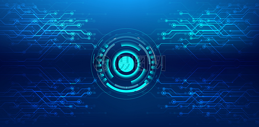 科技信息技術(shù)線條藍(lán)色背景